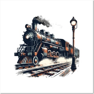 Steam locomotive Posters and Art